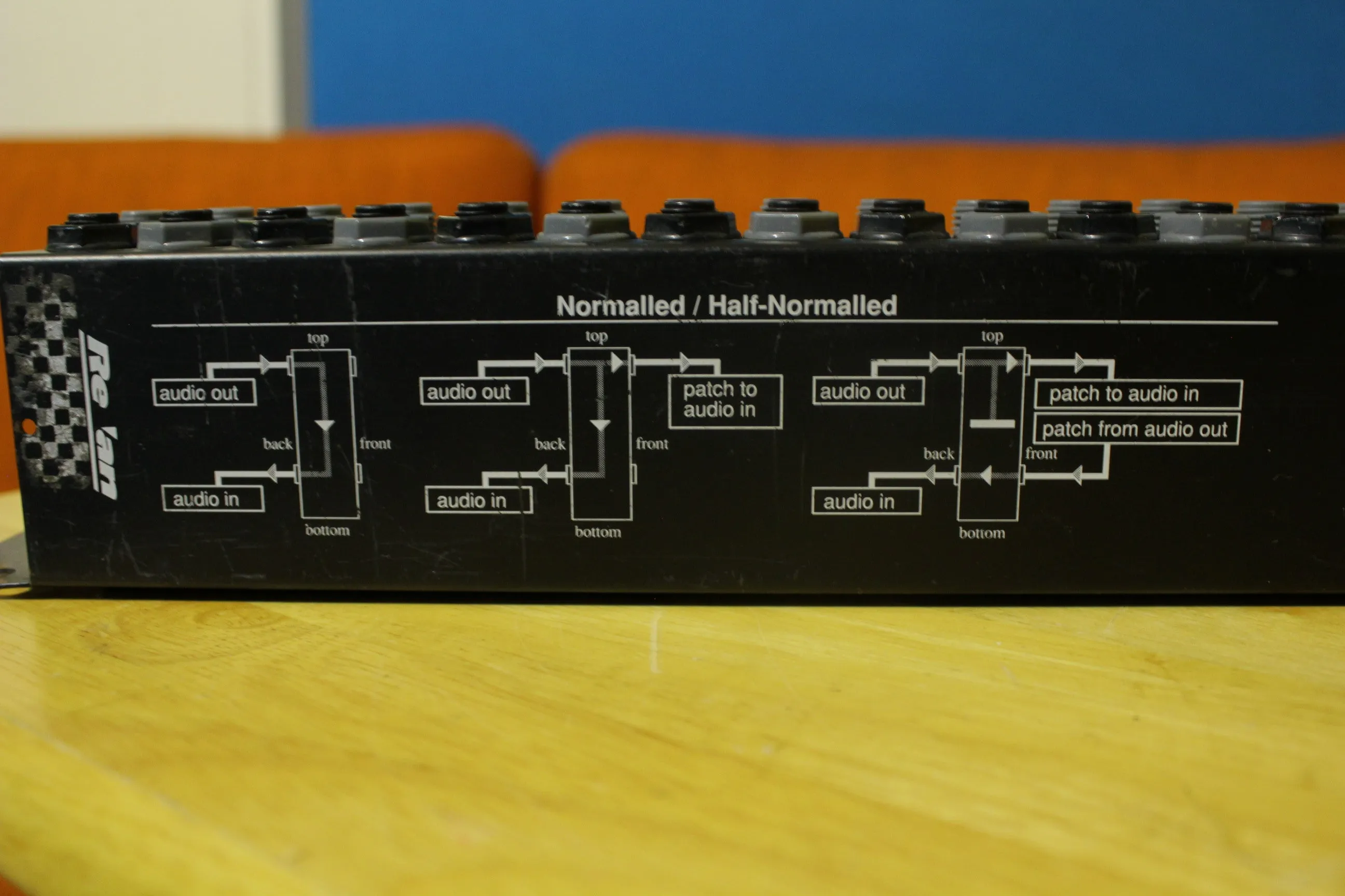 AP Audio Re'An Master Patching System 1/4" Patchbay 2U Normalling (lot of 2)