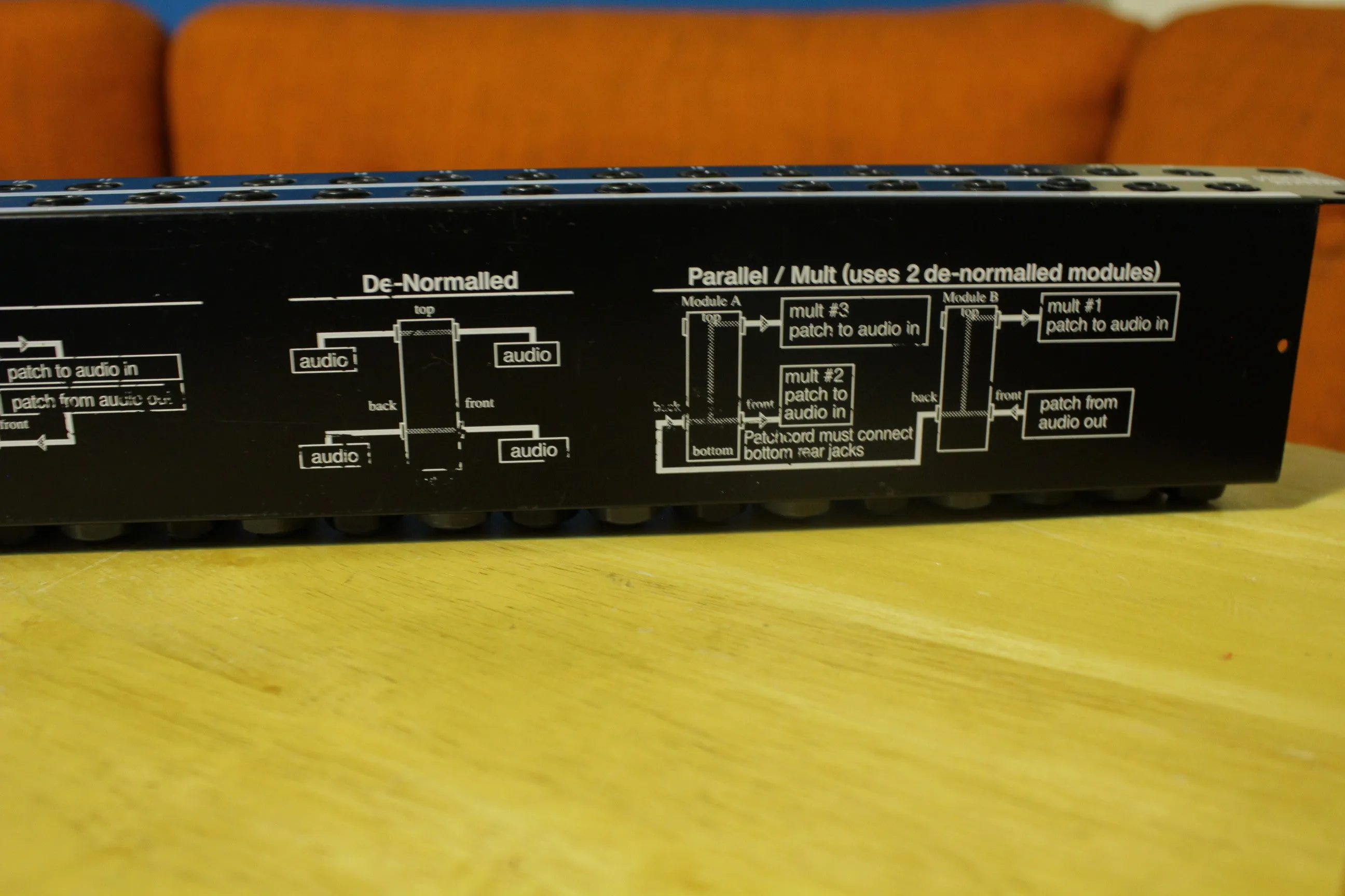 AP Audio Re'An Master Patching System 1/4" Patchbay 2U Normalling (lot of 2)