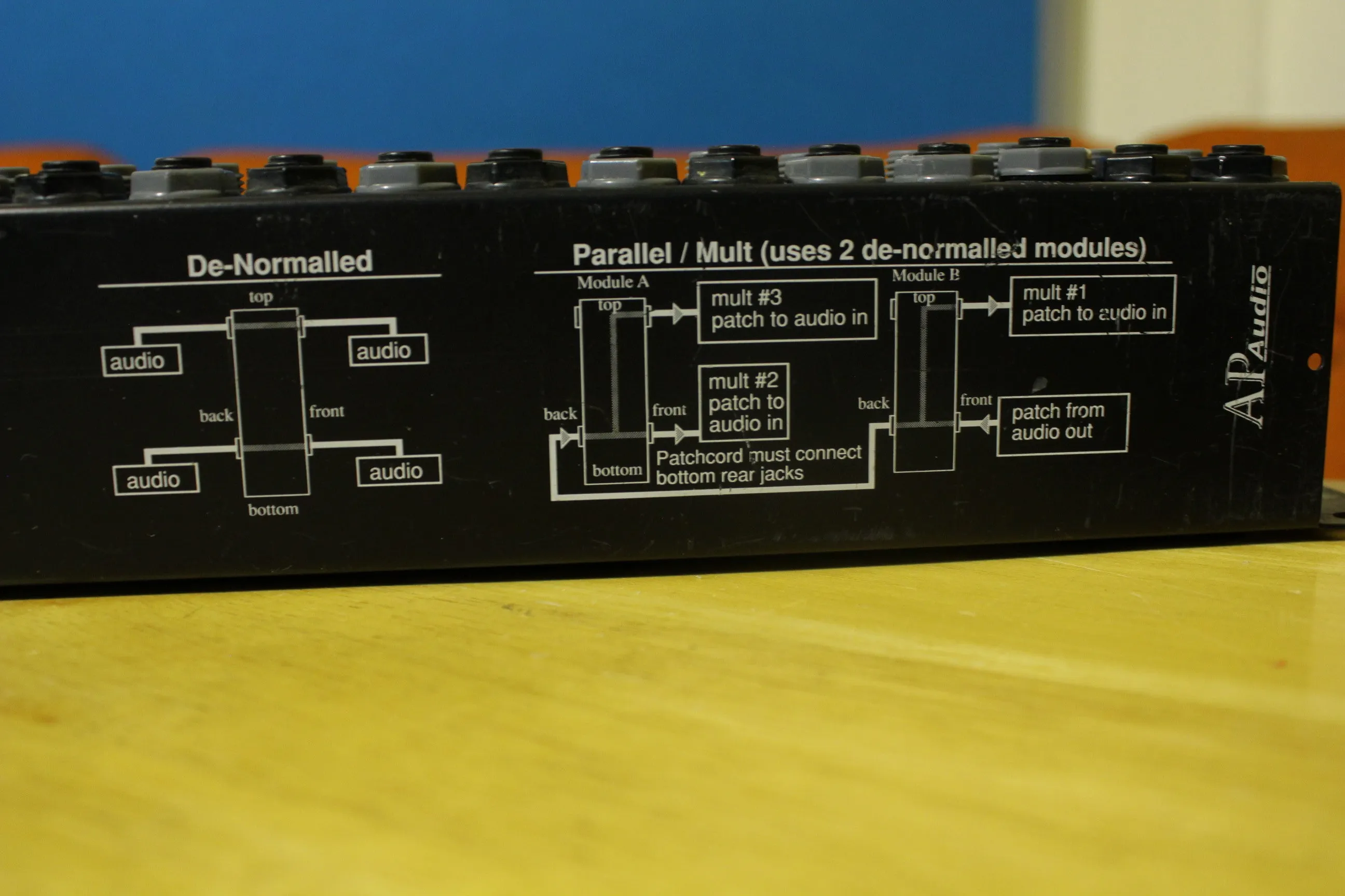 AP Audio Re'An Master Patching System 1/4" Patchbay 2U Normalling (lot of 2)