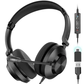 Delton 32Y USB Headset Noise Canceling Stereo Headphone