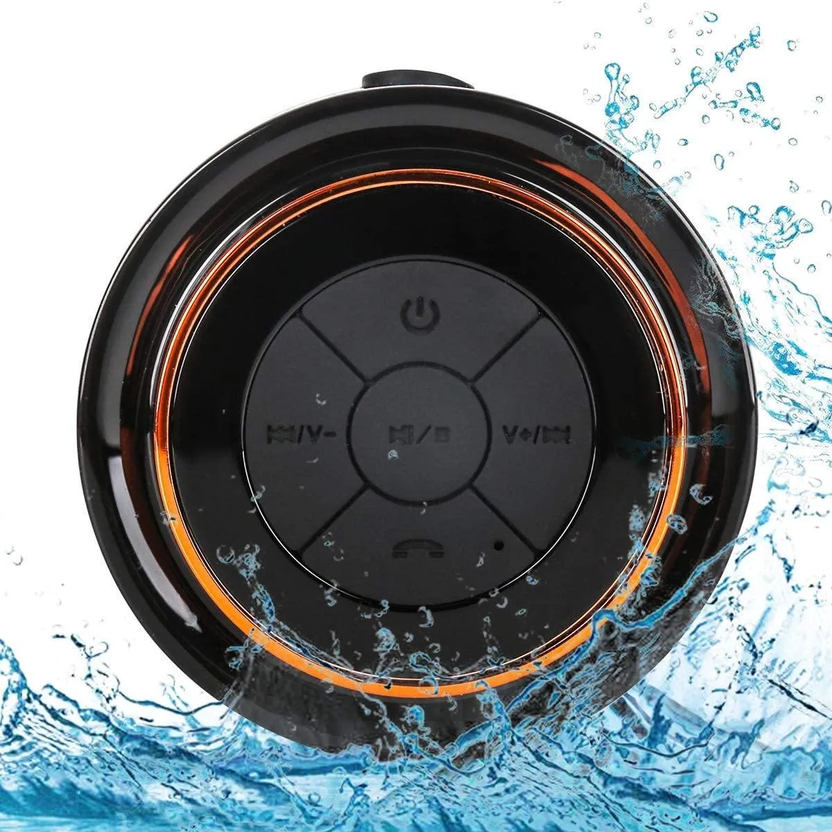 HAISSKY Portable Wireless Waterproof Speaker with FM Radio & Suction Cup