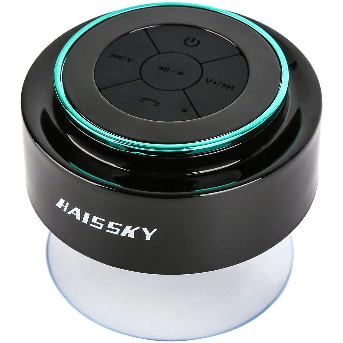 HAISSKY Portable Wireless Waterproof Speaker with FM Radio & Suction Cup