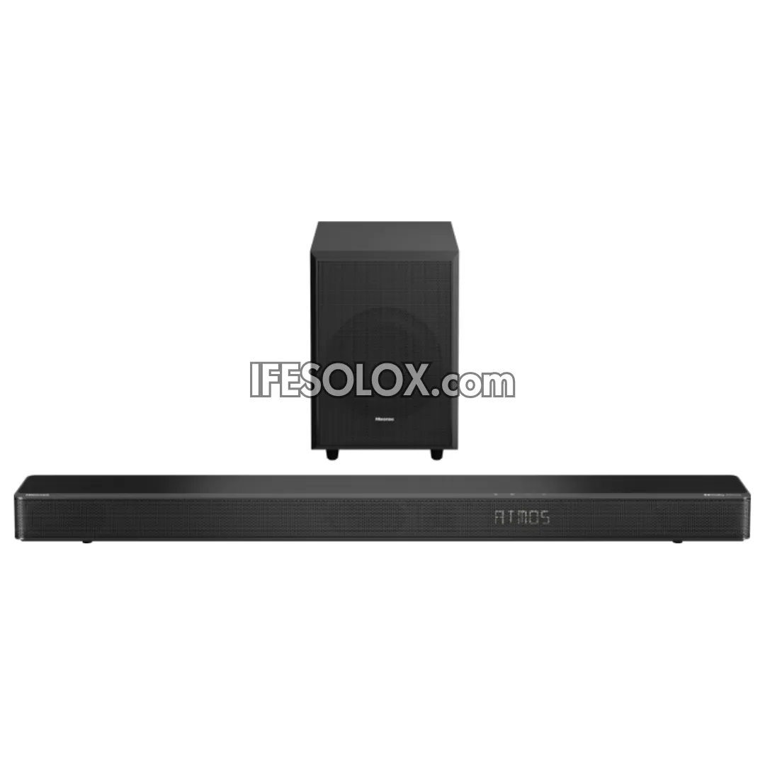 Hisense AX3120G 3.1.2Ch 360W Up-Firing Dolby Atmos® Sound Bar with Wireless Subwoofer - Brand New