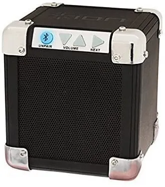 ION Audio Rock Block | Palm-Sized Wireless Bluetooth Speaker with 1/8" Input (15W)