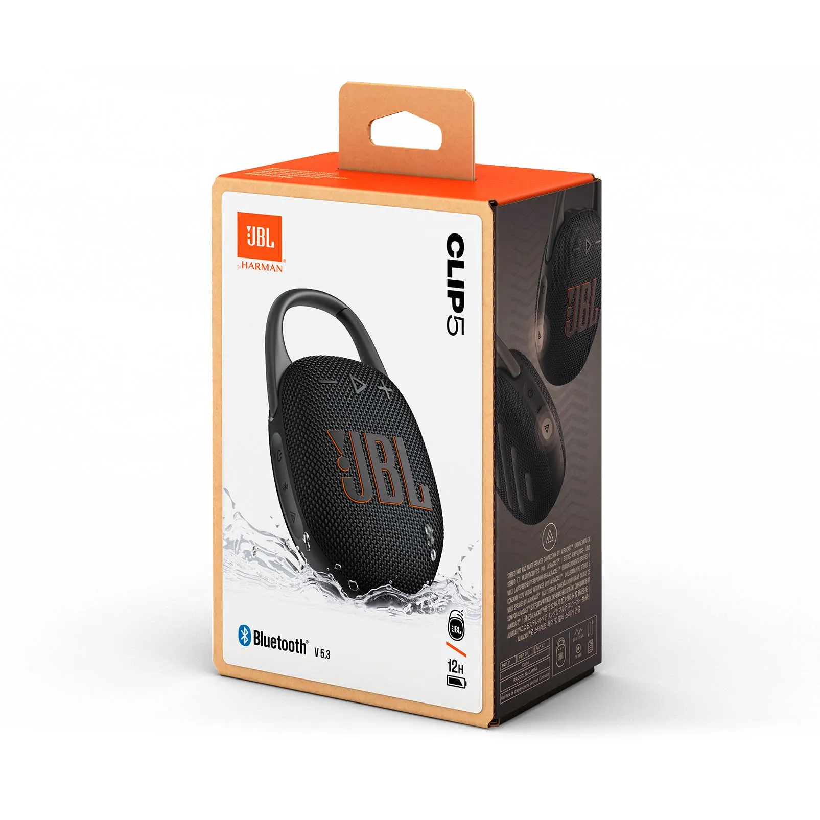 JBL Clip 5 Ultra-Portable Waterproof Speaker - Black