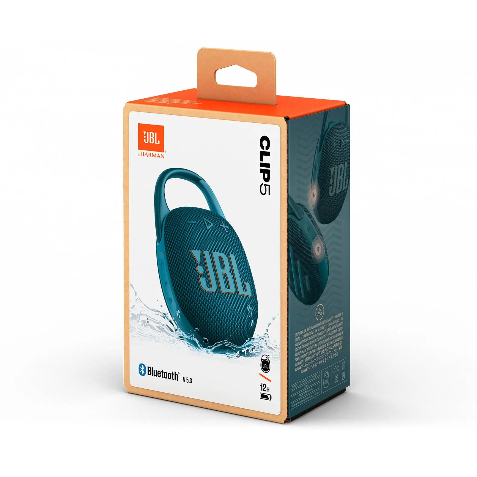 JBL Clip 5 Ultra-Portable Waterproof Speaker - Blue