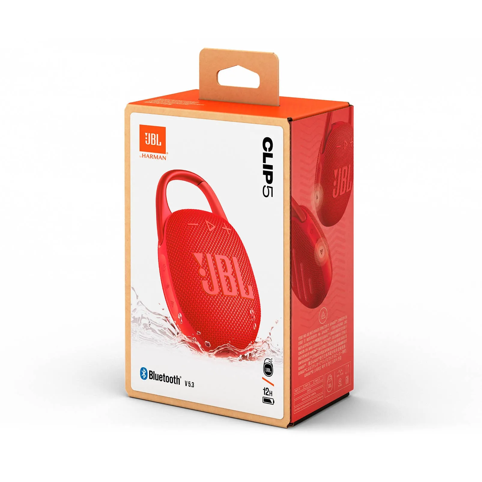 JBL Clip 5 Ultra-Portable Waterproof Speaker - Red