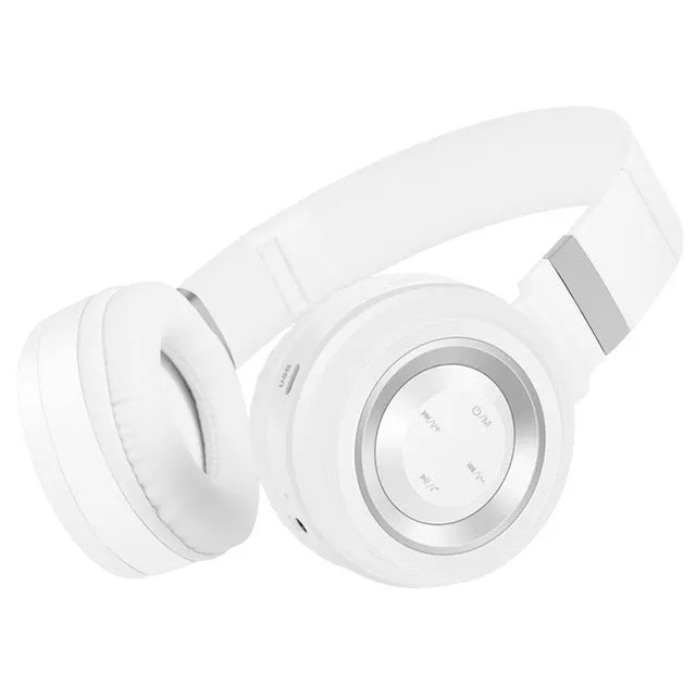 LeadTry Wired and Wireless Bluetooth Headphones With Mic Support TF Card Stereo Noise Cancelling Bluetooth Headset For Phone PC