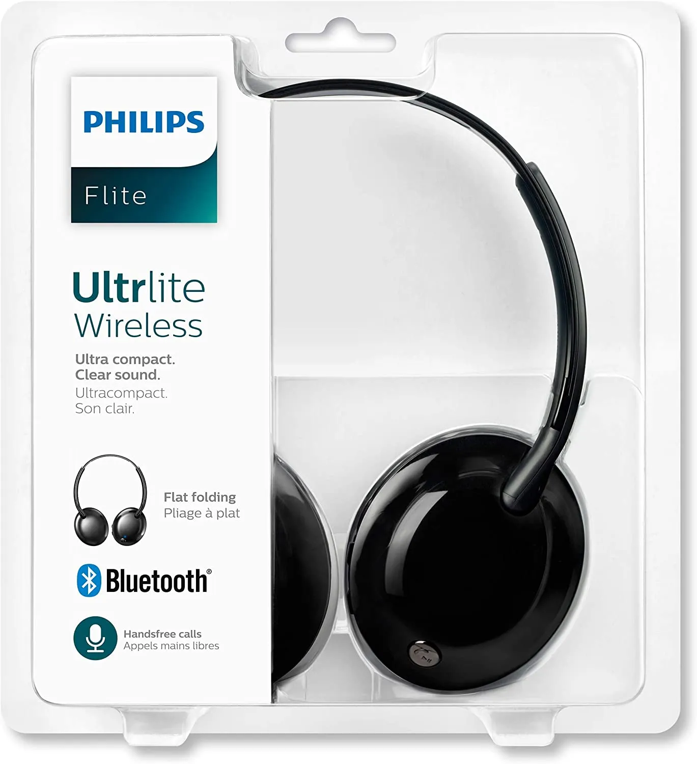 Philips SHB4405 Flite Ultrlite On Ear Wireless Bluetooth Headphones