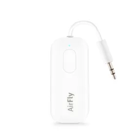 Twelve South AirFly Pro | Wireless Transmitter/Receiver with Audio Sharing for up to 2 AirPods/Wireless Headphones to Any Audio Jack for use on Airplanes, Boats or in Gym, Home, auto