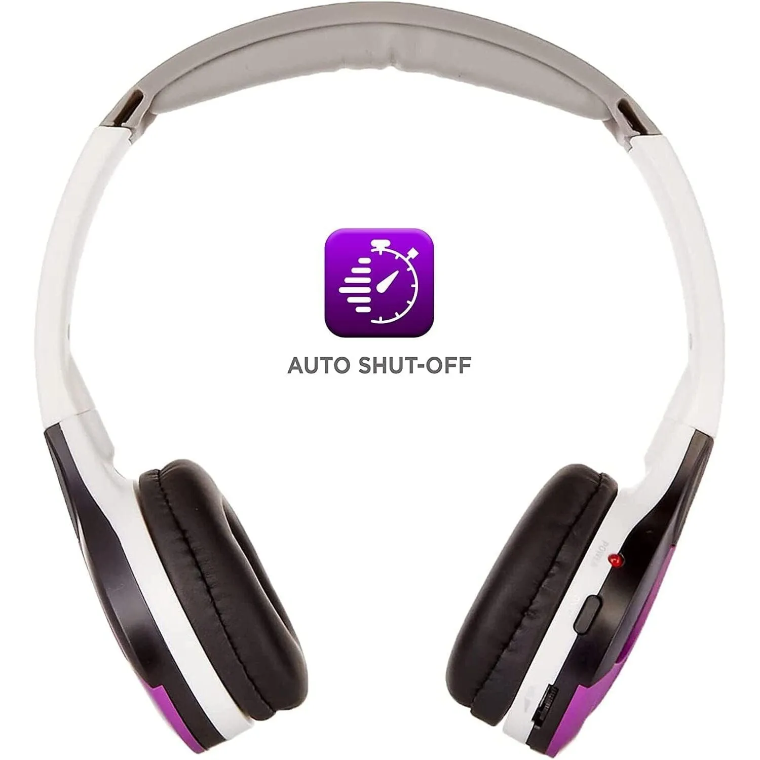 XO Vision IR630PR Universal IR Wireless Foldable Headphones - Bluetooth-Enabled Lightweight (Purple)